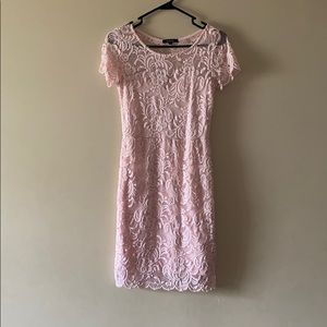 A pink foral dress